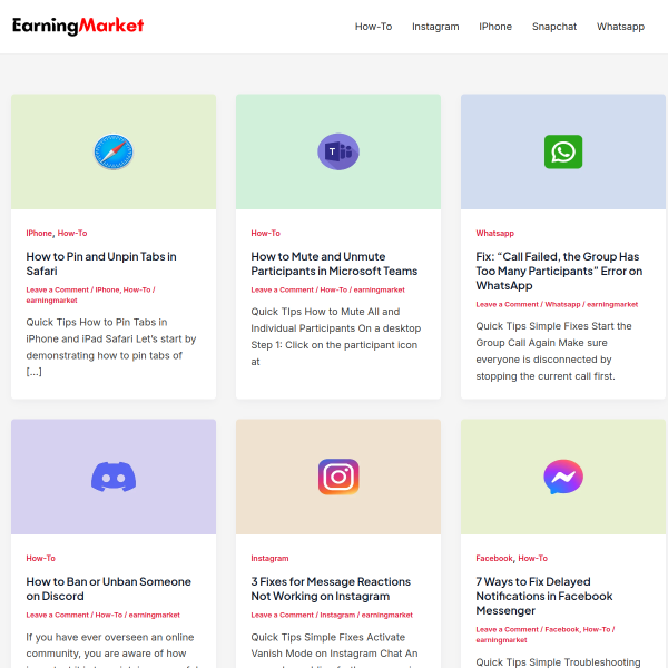  earningmarket.com screen