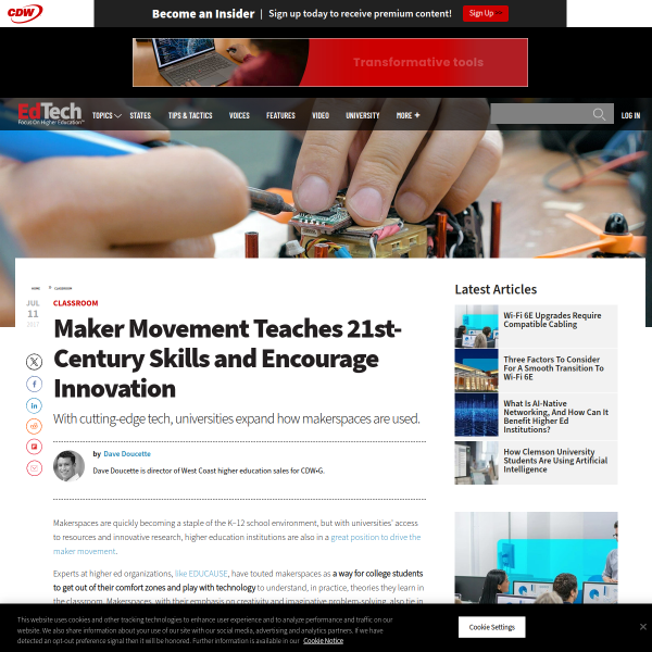 Maker Movement Teaches 21st-Century Skills and Encourage Innovation