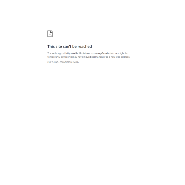 Screenshot of El Brillo Skincare website