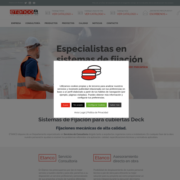 Vista mini Web: https://etanco.es/