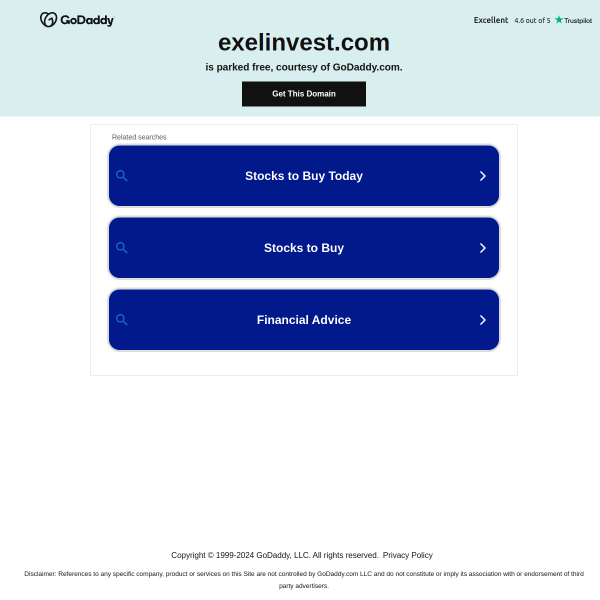  exelinvest.com screen