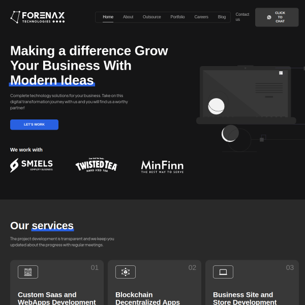  forenax.com screen