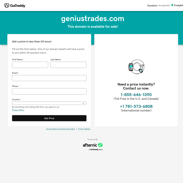  geniustrades.com screen