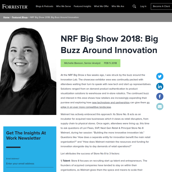 NRF Big Show 2018: Big Buzz Around Innovation