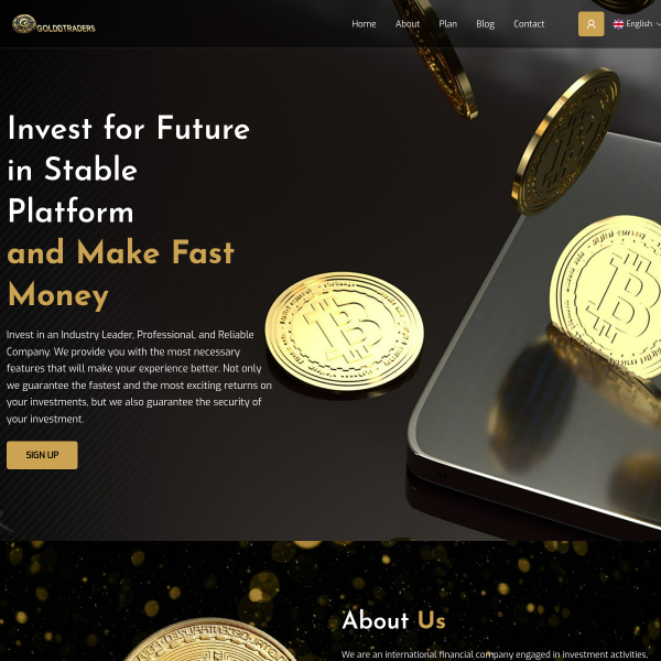 Goldentraders.site screenshot