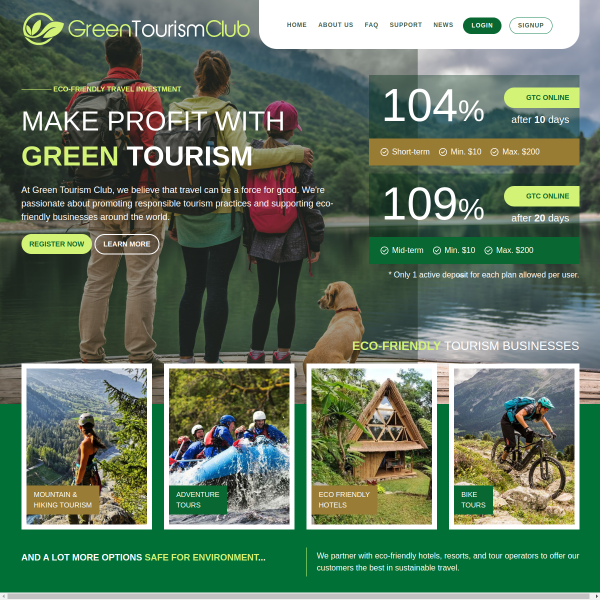  greentourism.biz screen