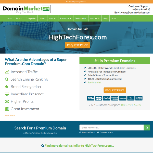  hightechforex.com screen