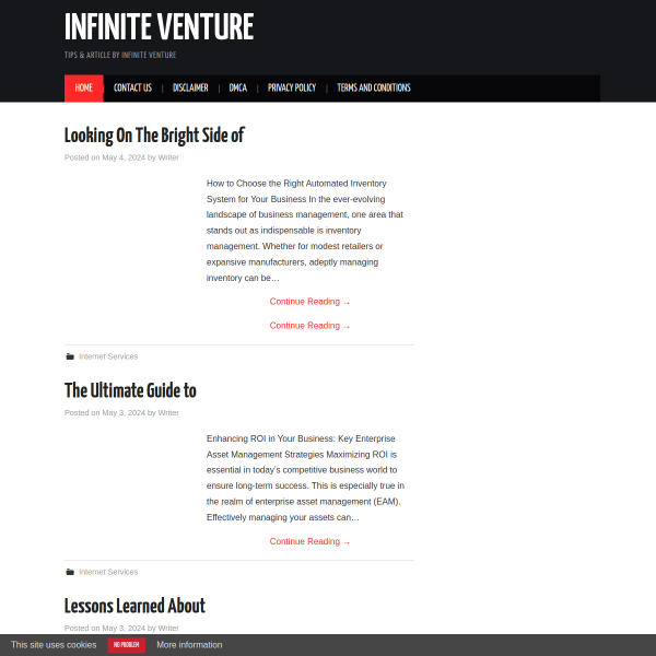  infinite-venture.biz screen