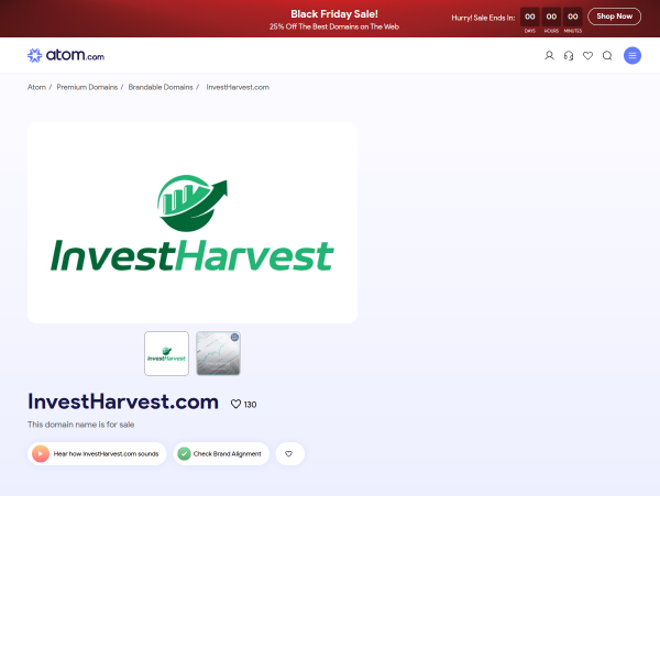  investharvest.com screen