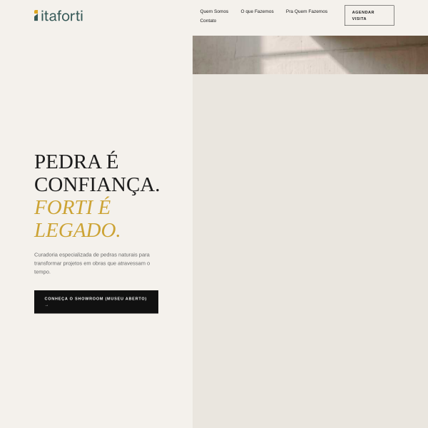 Página inicial do projeto Itaforti
