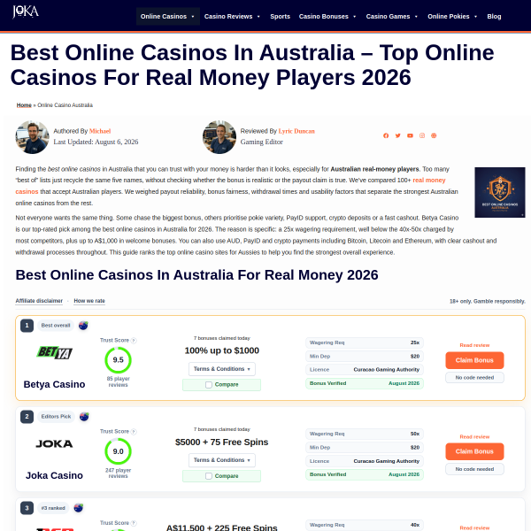find online casinos at jokaroom