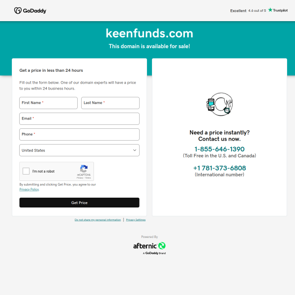  keenfunds.com screen