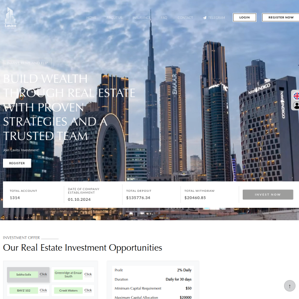  lavitainvest.com screen