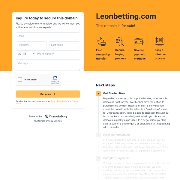  leonbetting.com screen