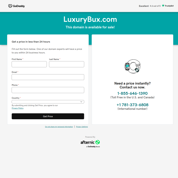  luxurybux.com screen