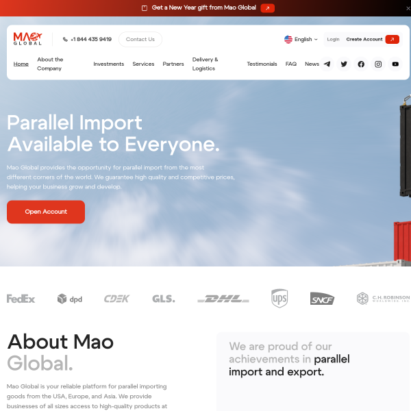 Maoglobal.net screenshot