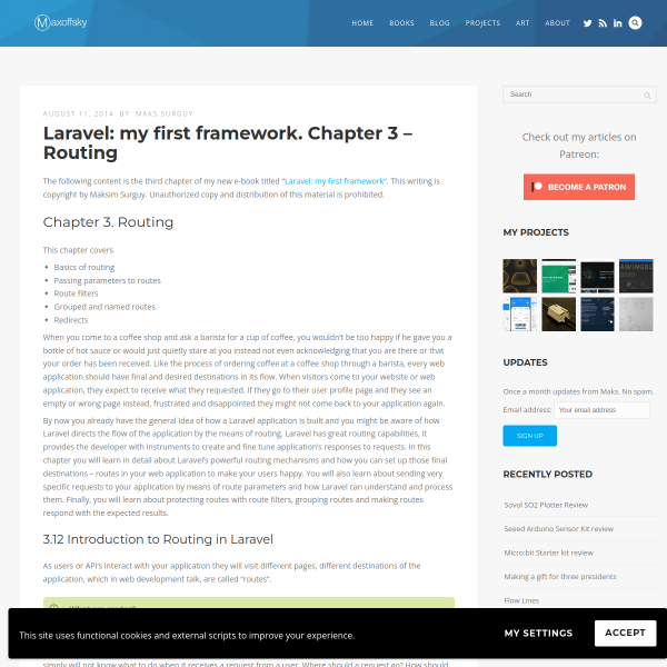 Laravel: my first framework. Chapter 3 – Routing - Maks Surguy's blog on Innovation, IoT and Laravel