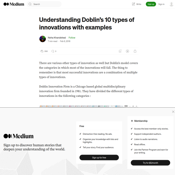 Understanding Doblin’s 10 types of innovations with examples