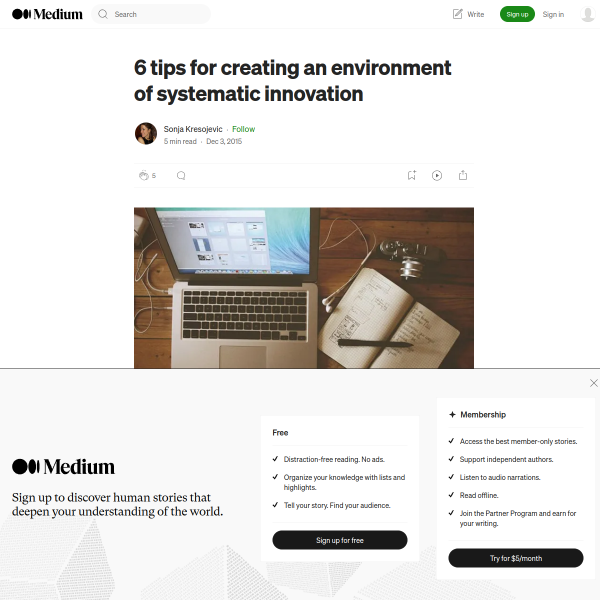 6 tips for creating an environment of systematic innovation