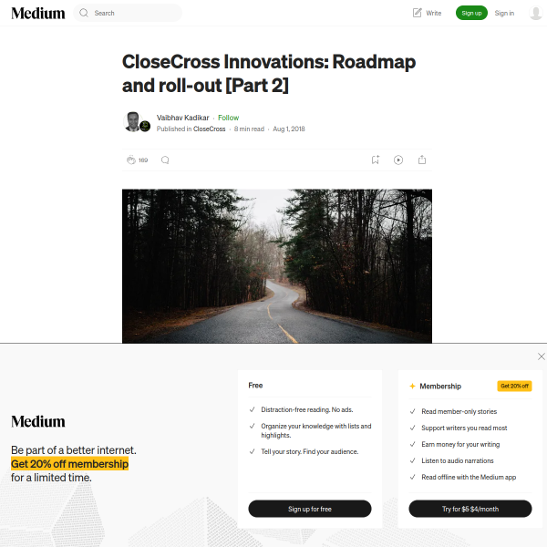 CloseCross Innovations: Roadmap and roll-out [Part 2]