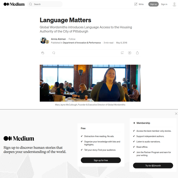 Language Matters – Department of Innovation & Performance – Medium