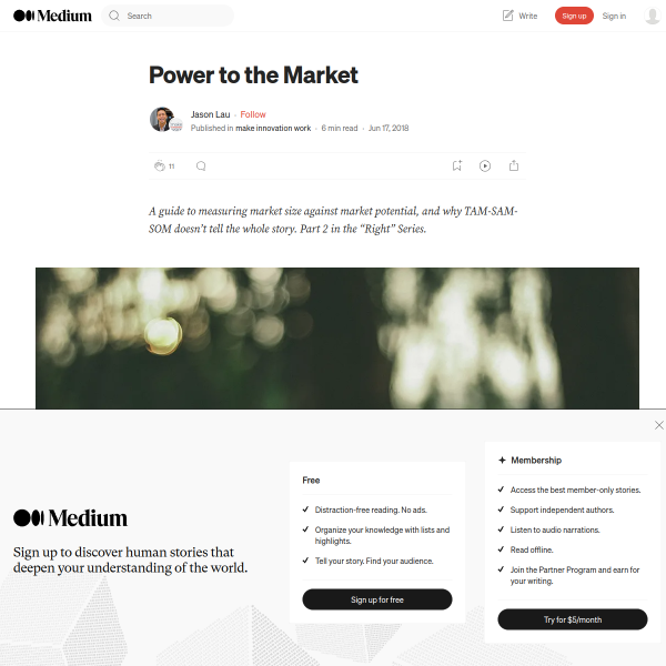 Power to the Market – make innovation work – Medium