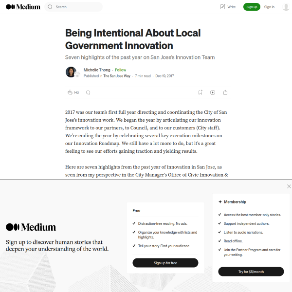 Being Intentional About Local Government Innovation
