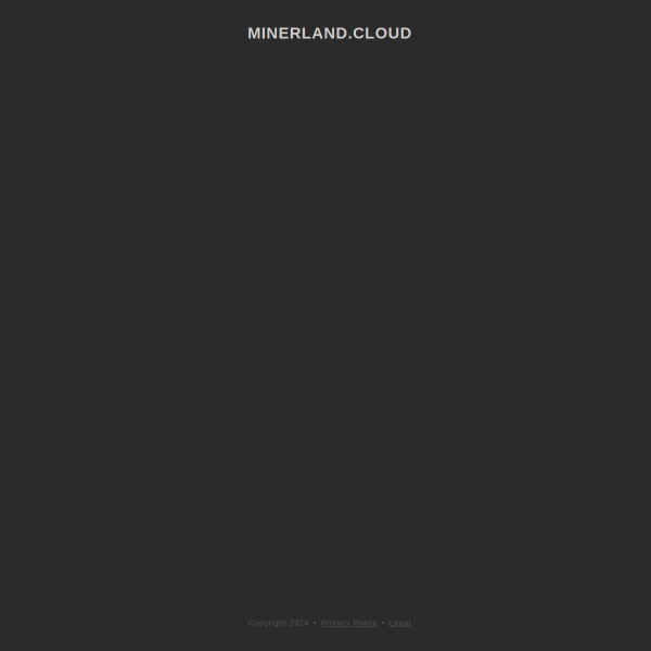  minerland.cloud screen