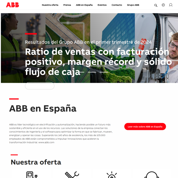 Vista mini Web: https://new.abb.com/es