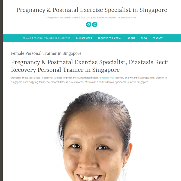 Experienced female personal trainer in Singapore