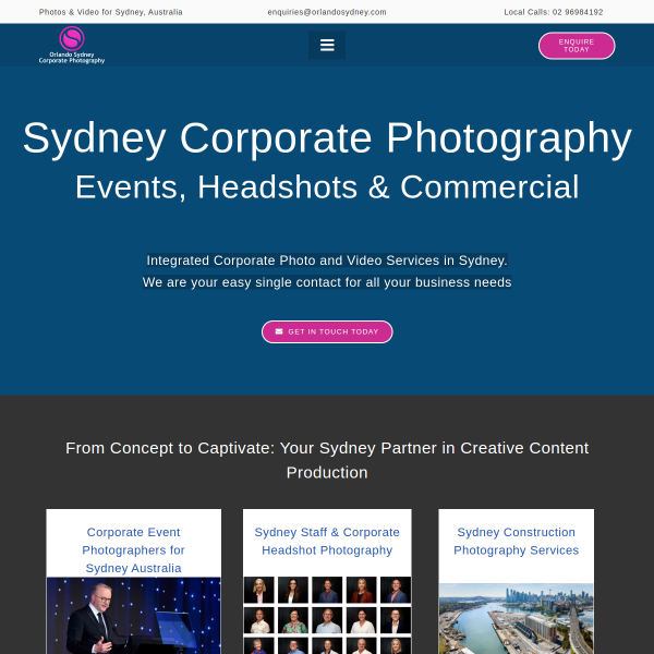 Read more about: Orlando Sydney Corporate Photography