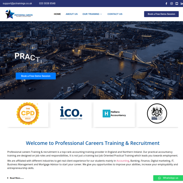 Read more about: Professional Careers Training & Recruitment | Accounting Training Provider