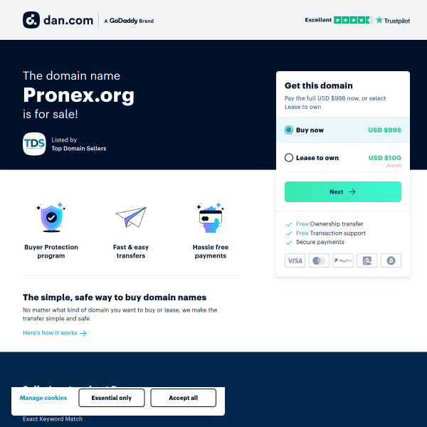  pronex.org screen