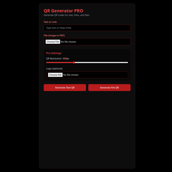 QR Generator PRO