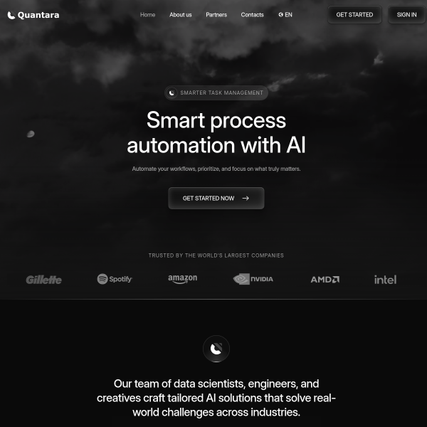 quantara.team screen