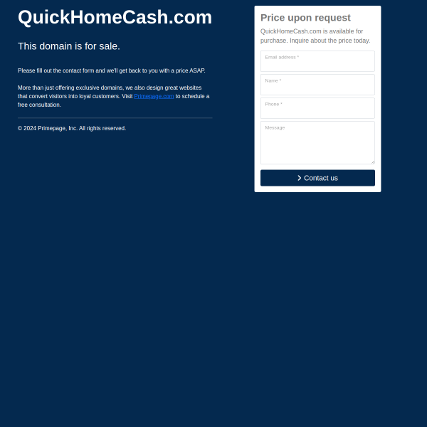  quickhomecash.com screen