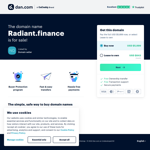  radiant.finance screen