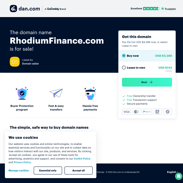  rhodiumfinance.com screen