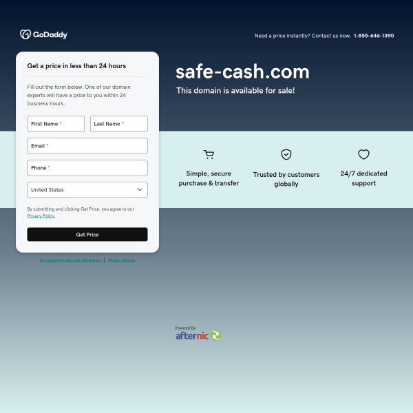  safe-cash.com screen