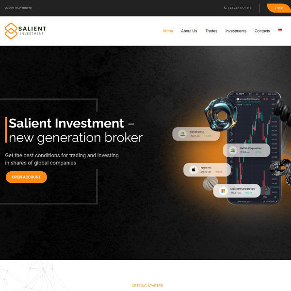 Salientinvestment screenshot