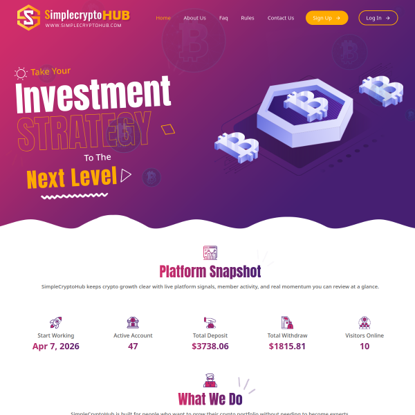  simplecryptohub.com screen