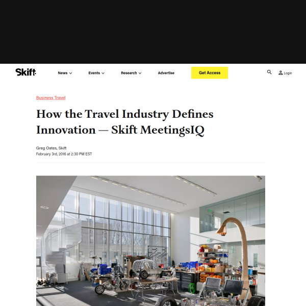 How the Travel Industry Defines Innovation -- Skift MeetingsIQ