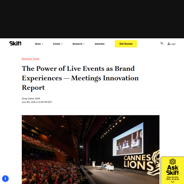 The Power of Live Events as Brand Experiences — Meetings Innovation Report