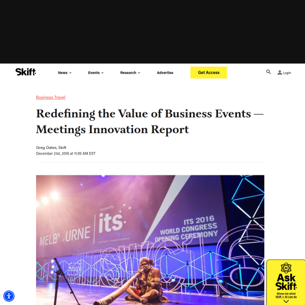 Redefining the Value of Business Events — Meetings Innovation Report