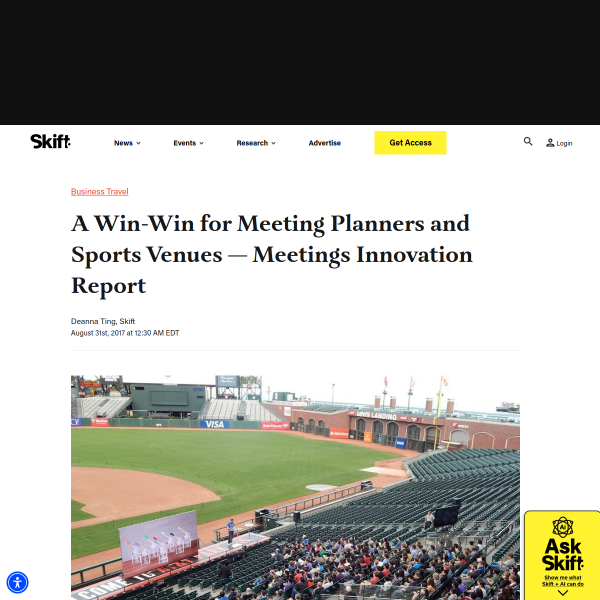 A Win-Win for Meeting Planners and Sports Venues — Meetings Innovation Report