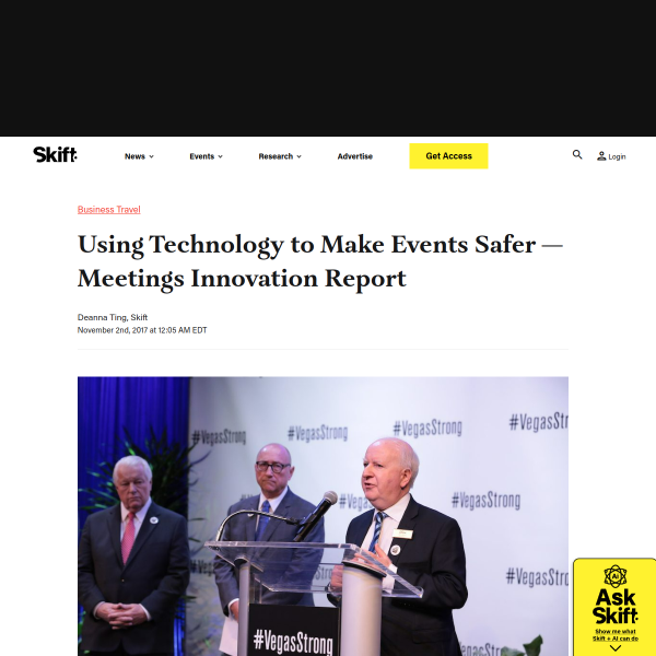 Using Technology to Make Events Safer — Meetings Innovation Report