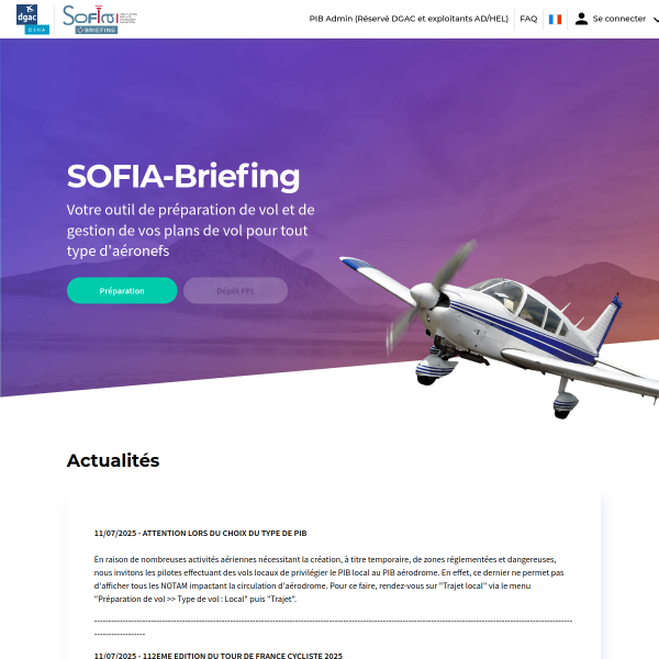 Sofia Briefing (NOTAM)