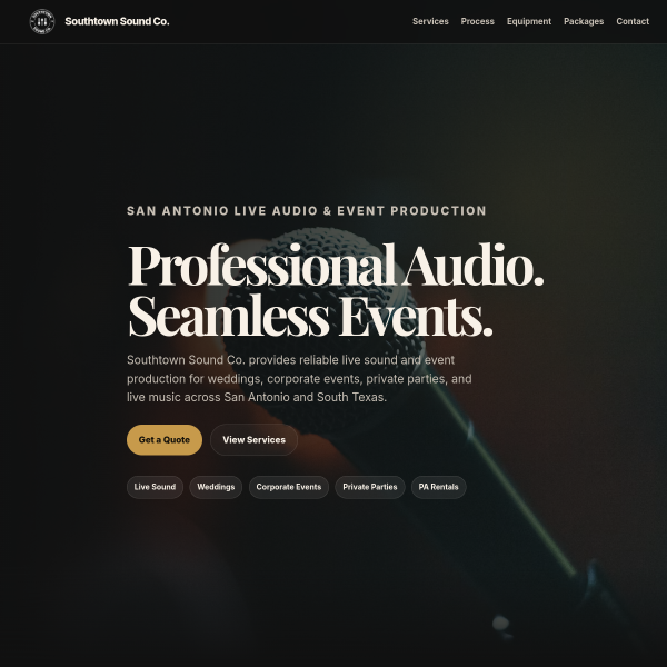 Southtown Sound Co website
