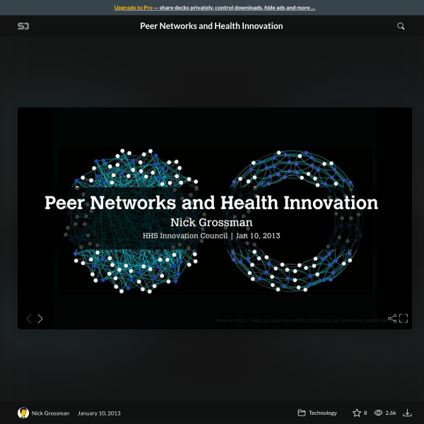 Peer Networks and Health Innovation