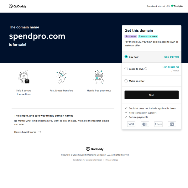  spendpro.com screen